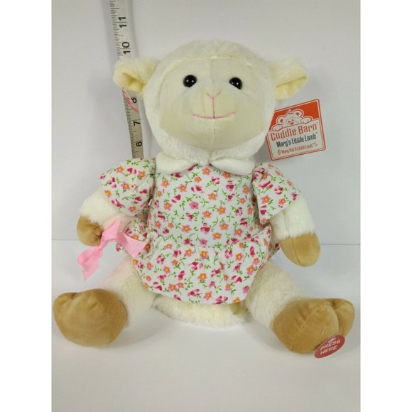 Cuddle Barn "Mary's Little Lamb" Musical Moving 10" Stuffed Plush Toy - No Cane - Picture 6 of 12